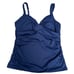 Lands' End Women's 12 Tummy Control V-Neck Wrap Underwire Tankini Top Swimsuit