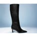 Steve Madden Womens Black Lavan Kitten Heel Pointed Toe Dress Boots Size 9.5 NIB