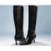 Steve Madden Womens Black Lavan Kitten Heel Pointed Toe Dress Boots Size 9.5 NIB