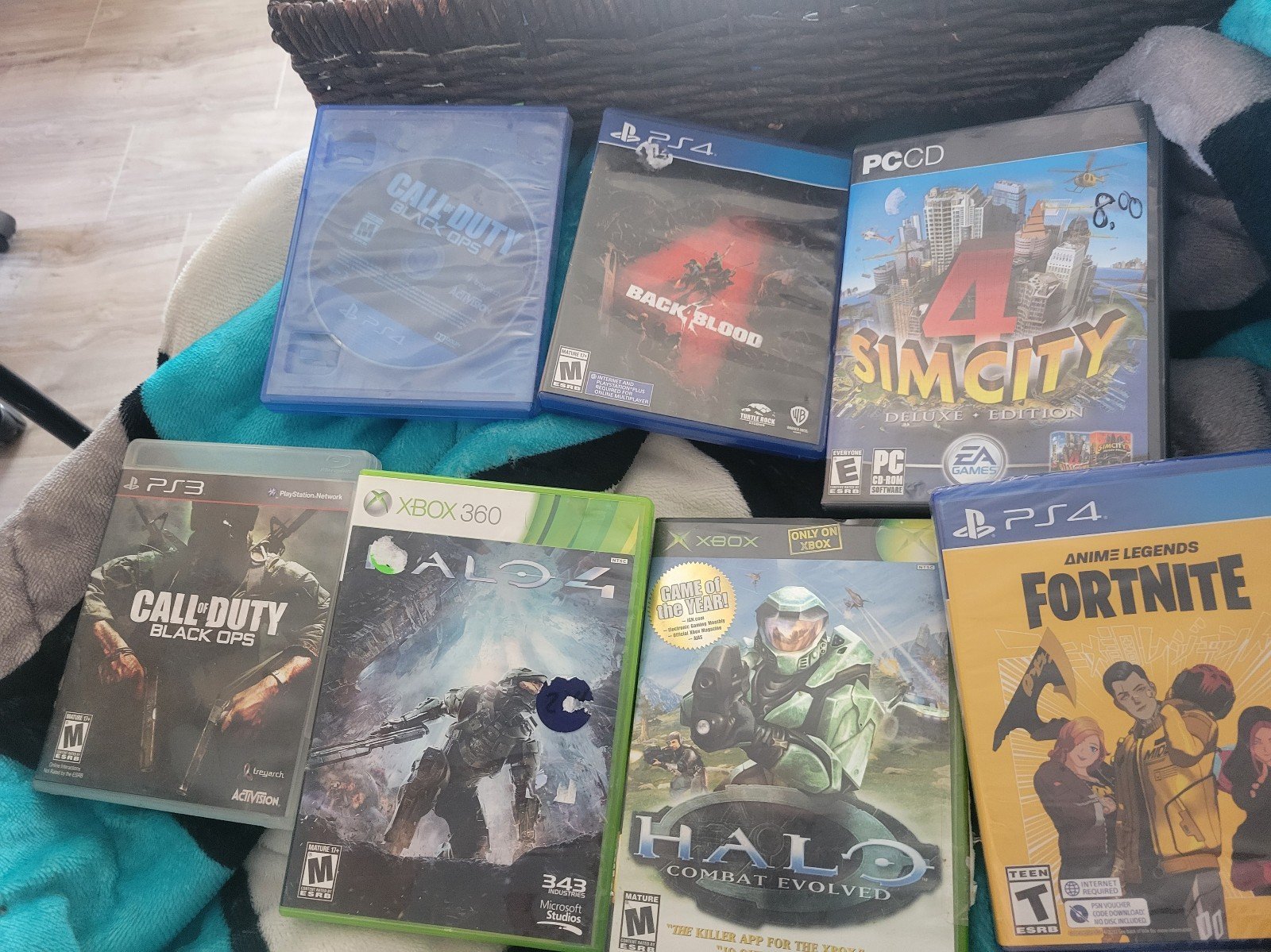 Lots video games and controllers