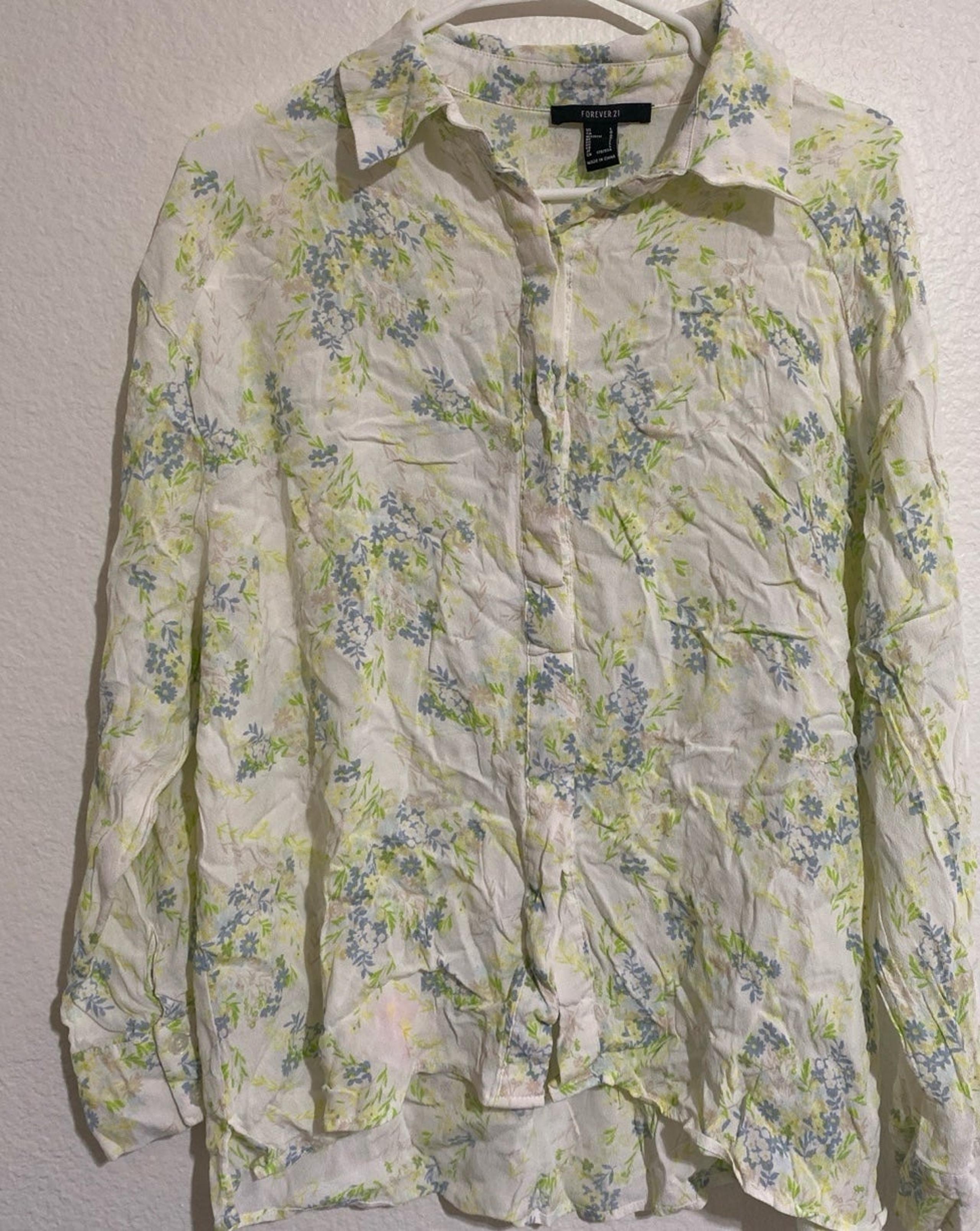 Forever 21, stylish , men’s floral polo shirt’