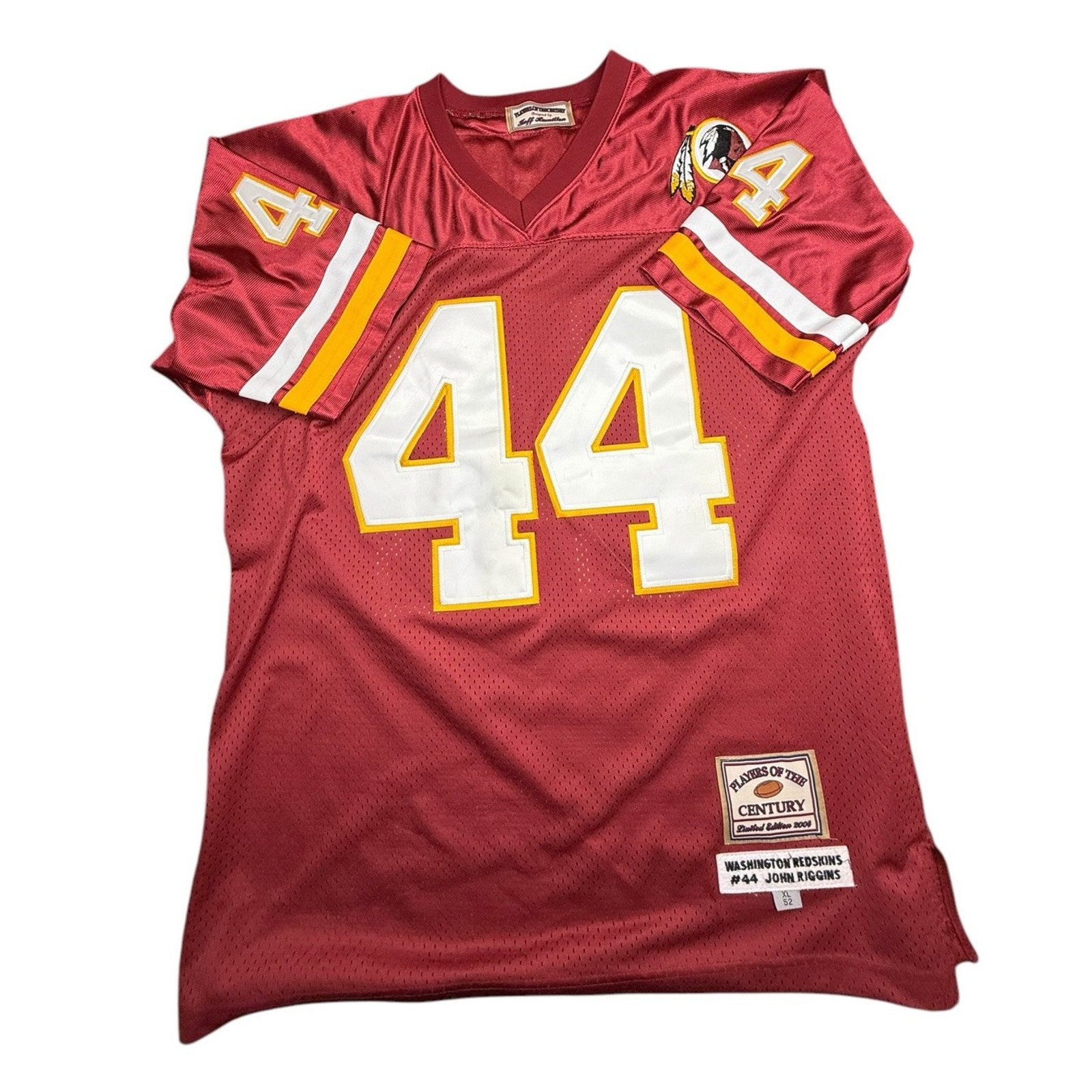 Washington Redskins Player of the Century Ltd Ed Jersey #44 JOHN RIGGINS XL Sz52