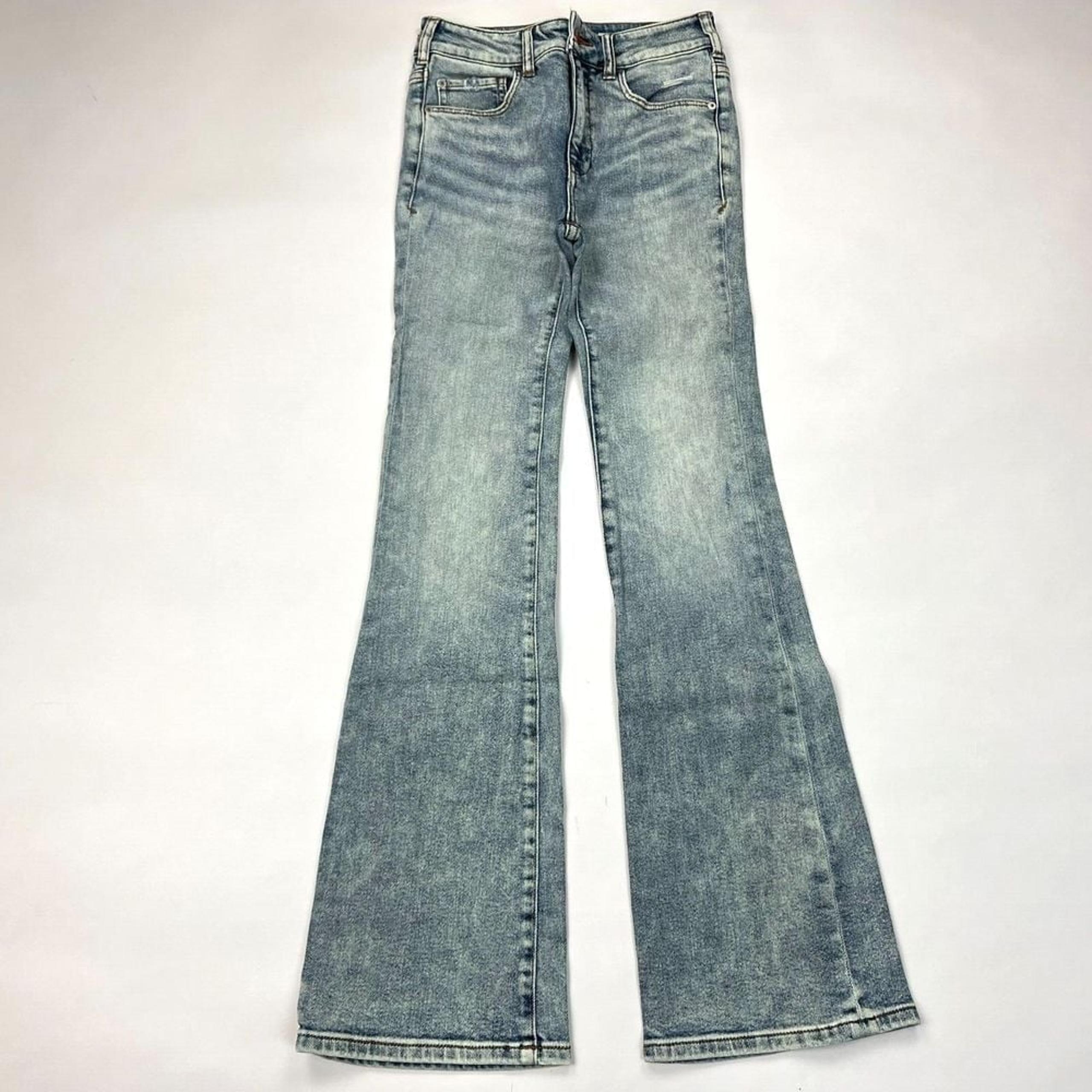 Anthropologie Pilcro Slim Bootcut Jeans Women 25 EUC Stretch Cotton Pocket Flare