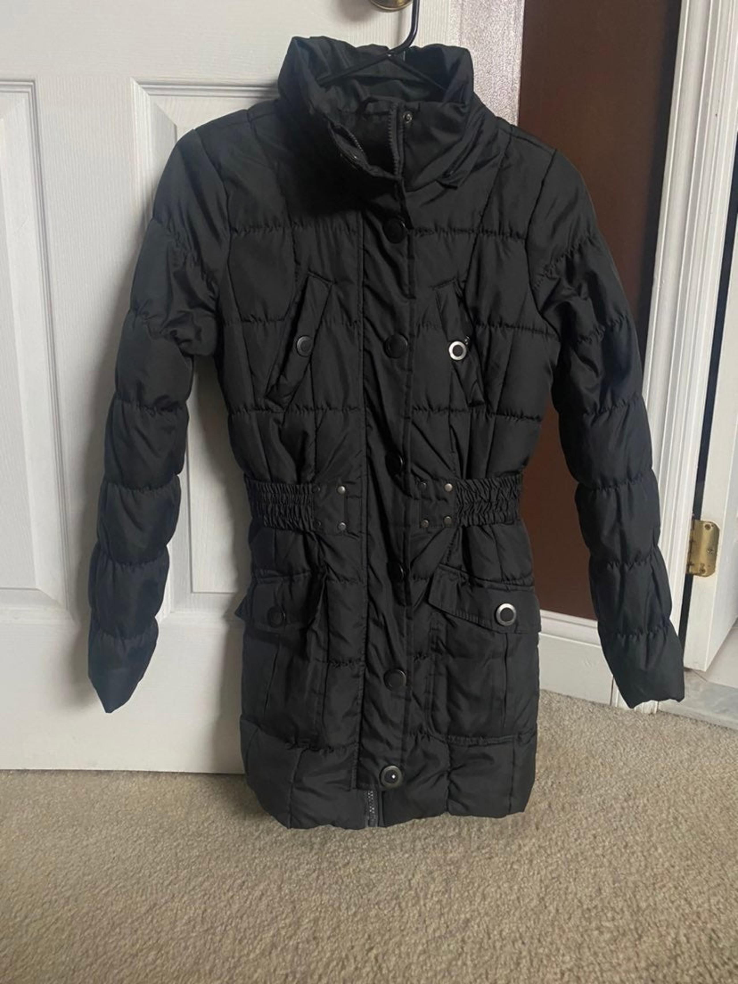 Urban Republic Black/Dark Grey Women's Puffer Coat Jacket S