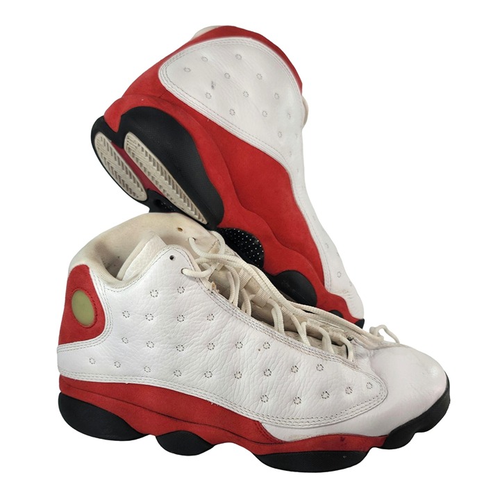 VTG Air Jordan Retro 13 VIII Cherry White Black Varsity Red 414571-101 Size 8.5