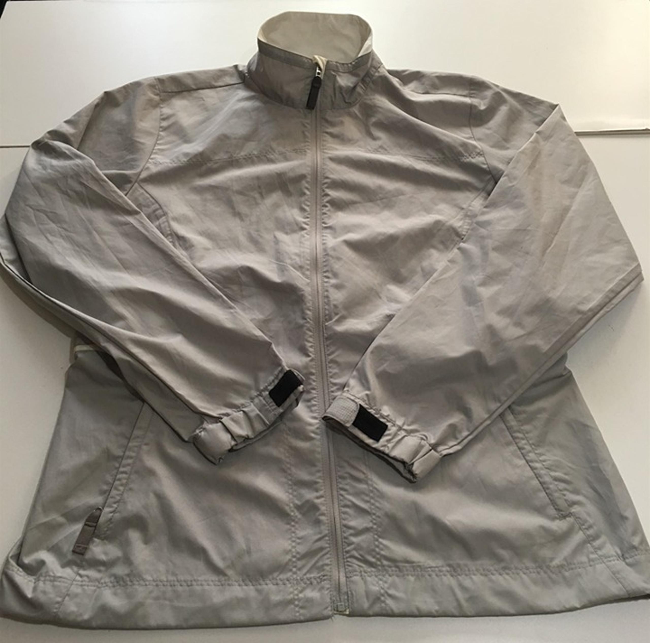 Nike Golf Womens Medium Windbreaker Jacket Full Zip Gray