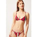 The Lulu Top and Bottom In Watermelon Stripe Set both pieces Bikini Set