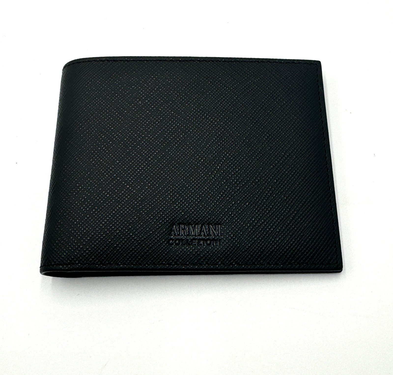 Giorgio Armani Collezioni leather wallet black