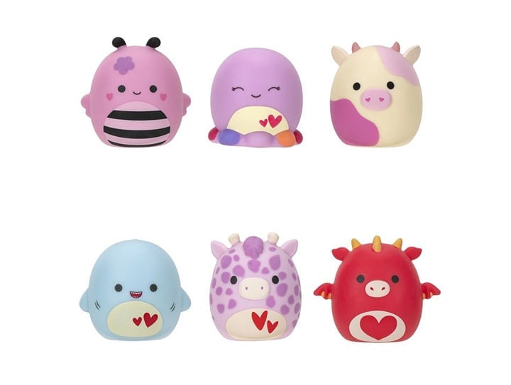 COMPLETE SET Squishmallow Squooshems Valentines Day