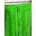 JOHNNY WAS Womens Cropped Pants Wide Leg Lime Green Floral Scalloped Hem Sz Sm