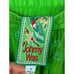 JOHNNY WAS Womens Cropped Pants Wide Leg Lime Green Floral Scalloped Hem Sz Sm