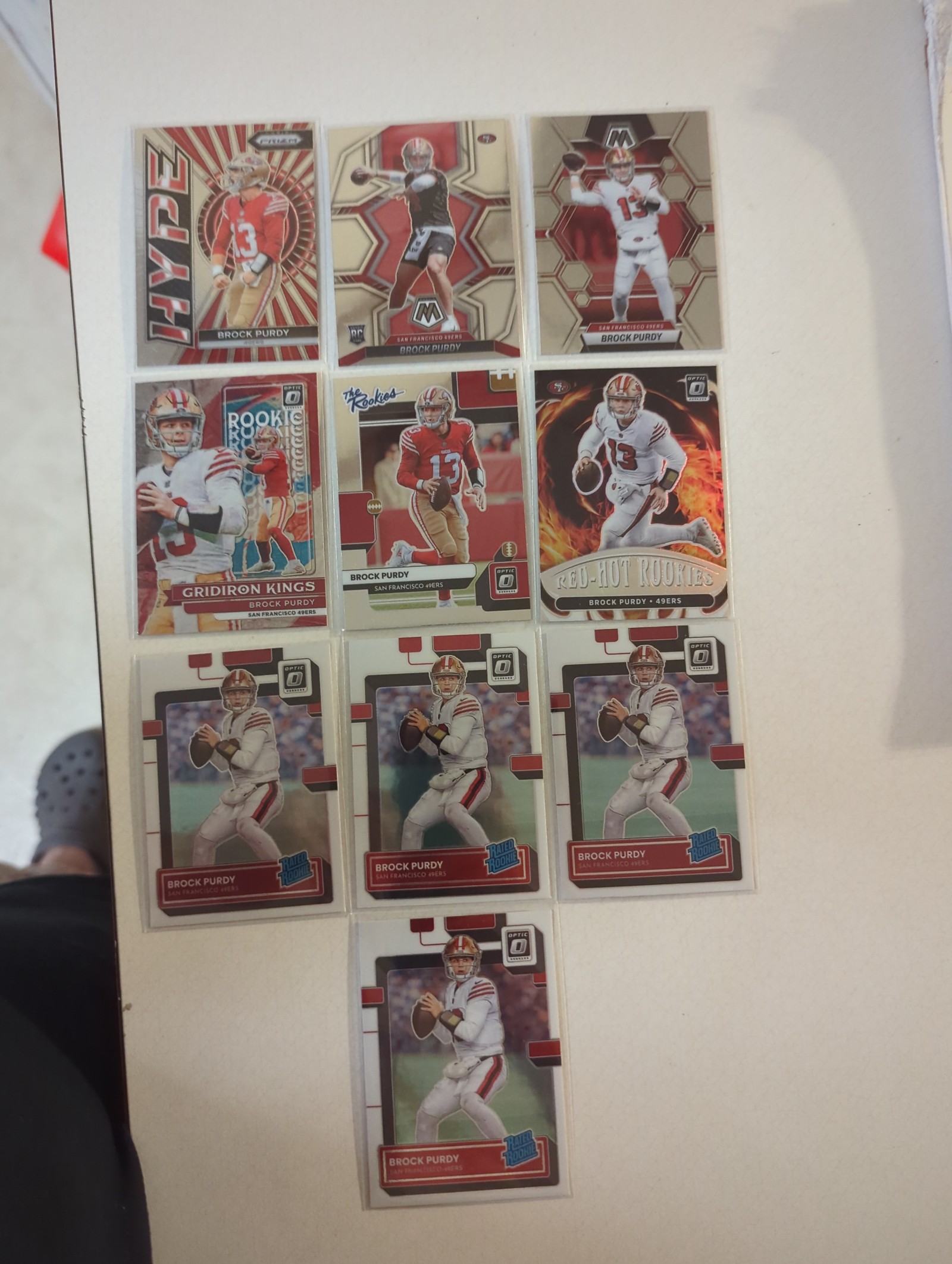 2022 Brock Purdy rookie card lot