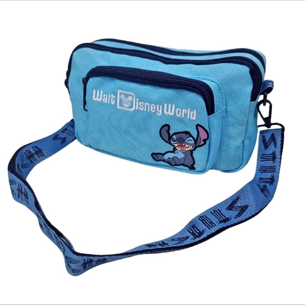DISNEY Blue Stitch Crossbody or Hip Bag