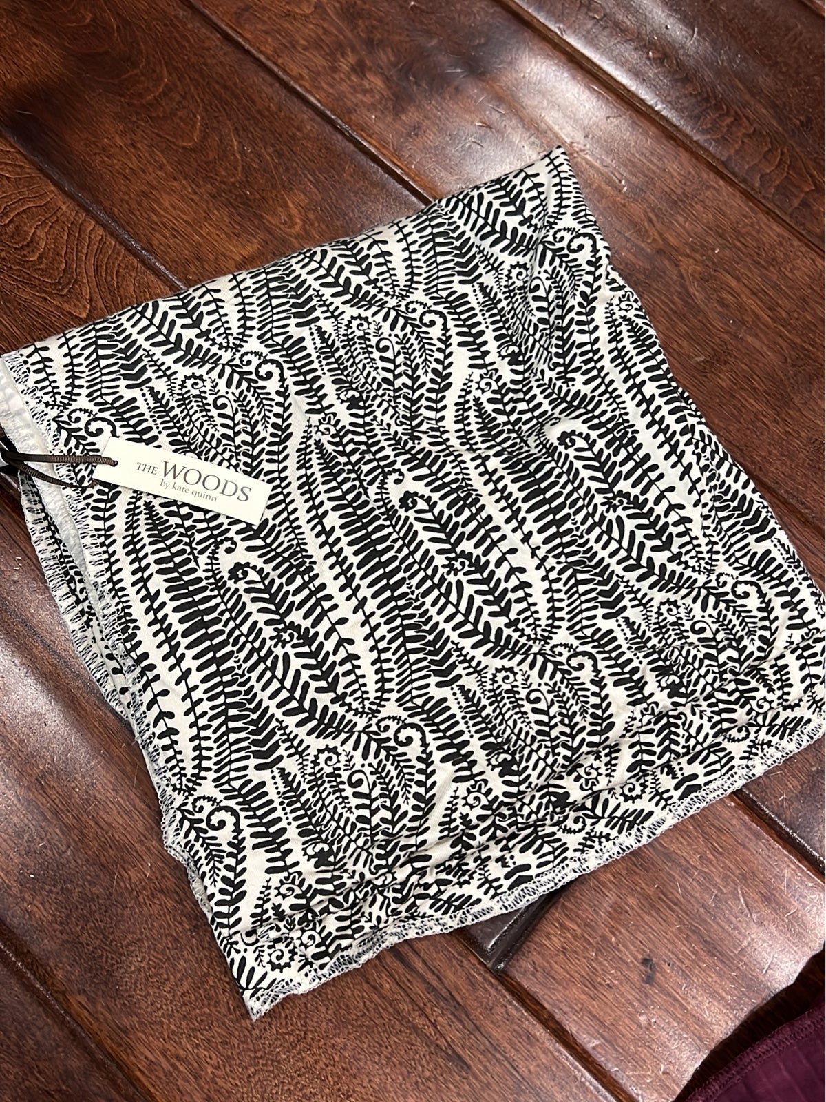 Black and white Kate Quinn blanket
