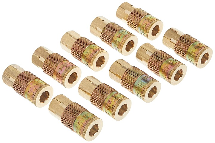 1/4 FNPT Female T-Style Air Compressor Quick Connect Fitting Coupler 10 pie.-DF