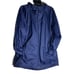 LL Bean Jacket Mens Windbreaker Lined Navy Blue Full Zip Hood Rain Outdoor LT