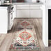 Turkish Rug Runner for Bedroom 2x6ft Non Slip Distressed Hallway Runner