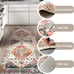 Turkish Rug Runner for Bedroom 2x6ft Non Slip Distressed Hallway Runner