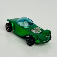 *READ* Mattel 1967 Vtg Hot Wheels Redline Beatnik Bandit Metallic Dark Green HK