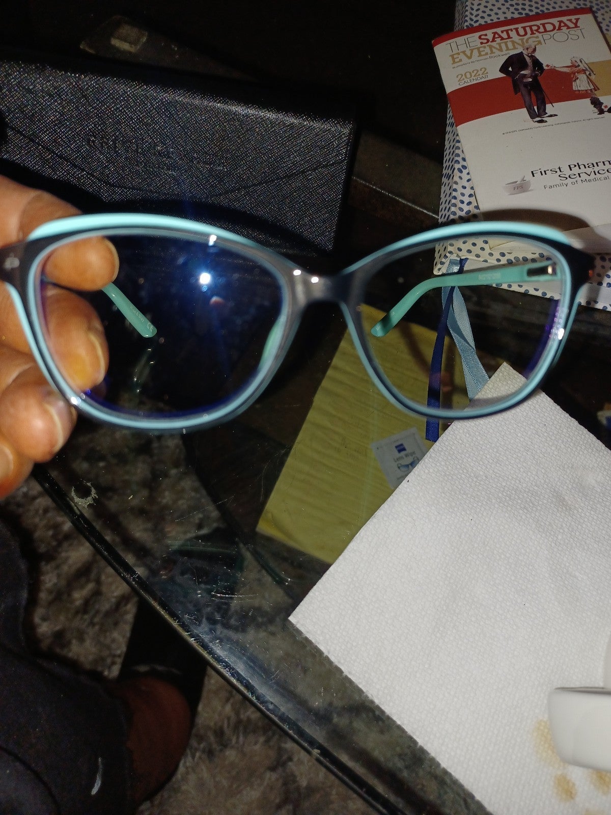 Glasses with case