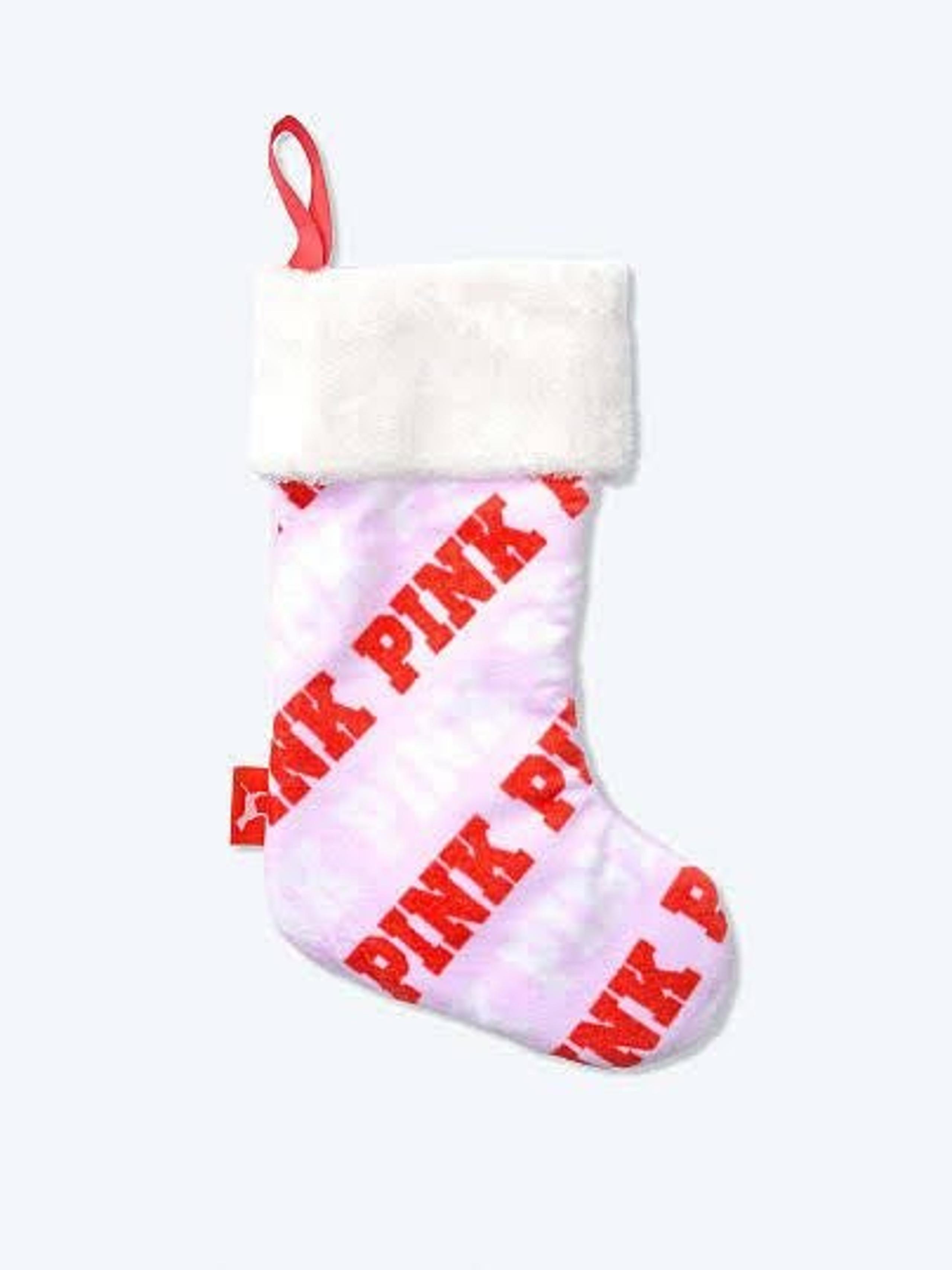 PINK Logo Holiday Stocking