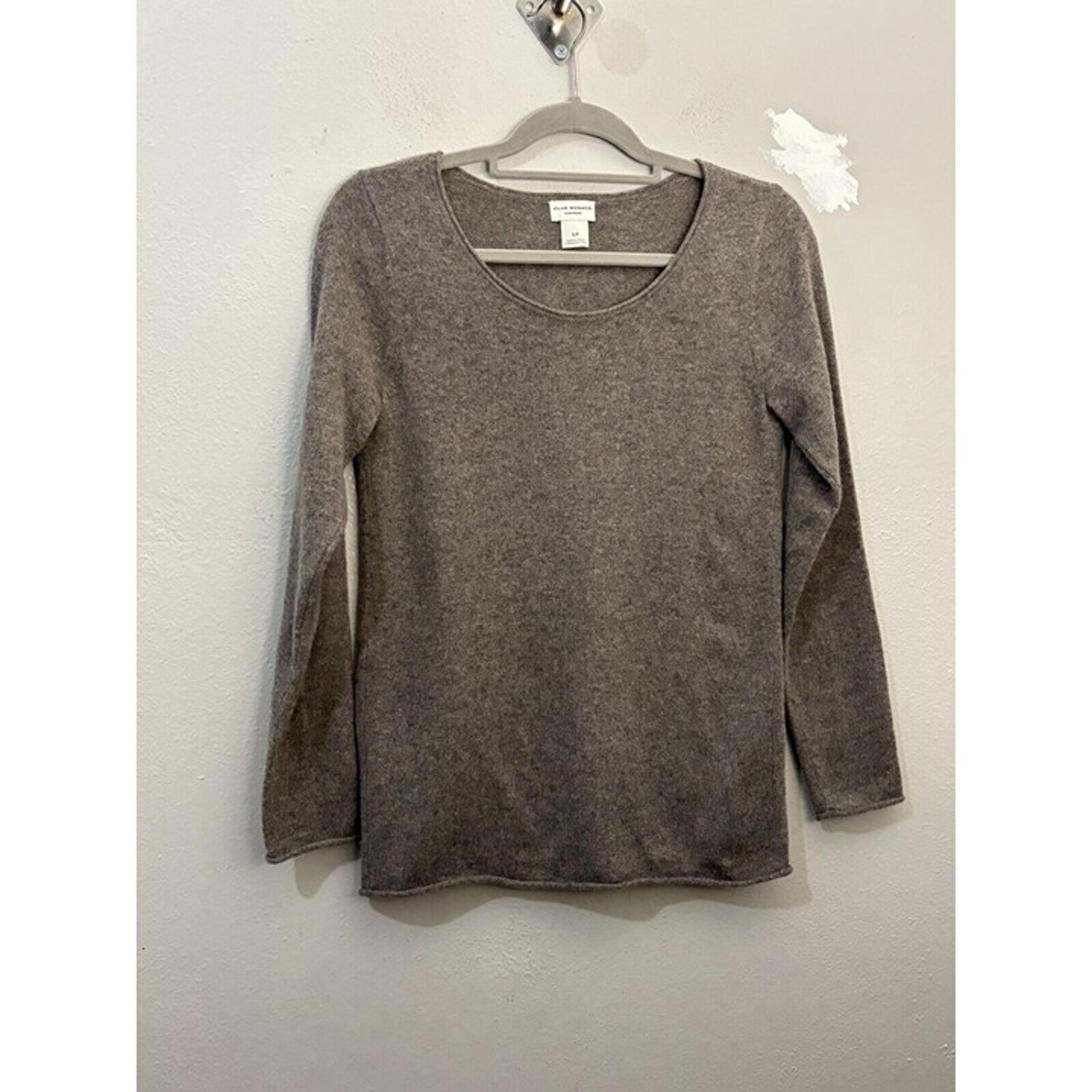 Club Monaco cashmere sweater Round Neck Women Small Tan Color