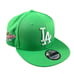 New Era Los Angeles Dodgers World Series Patch Island Green 9Fifty Snapback Hat