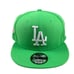 New Era Los Angeles Dodgers World Series Patch Island Green 9Fifty Snapback Hat