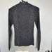 INC Silver and black mock neck long sleeve top