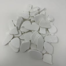 Pack of 11 Bags 2 Lb White Santorini Pebble Tiles Up to 2”