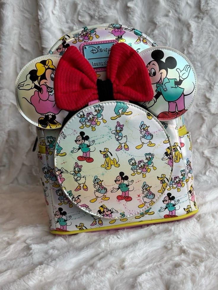 Disney100 Mickey and Friends Classic AOP Mini Backpack-NWT