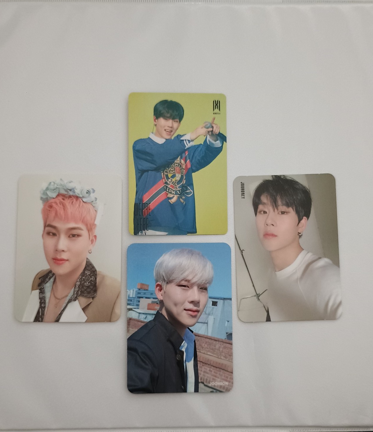 Last set ❤️ Monsta X Joohoney Tower records POB Fantasia X Broadcast pc set (4)