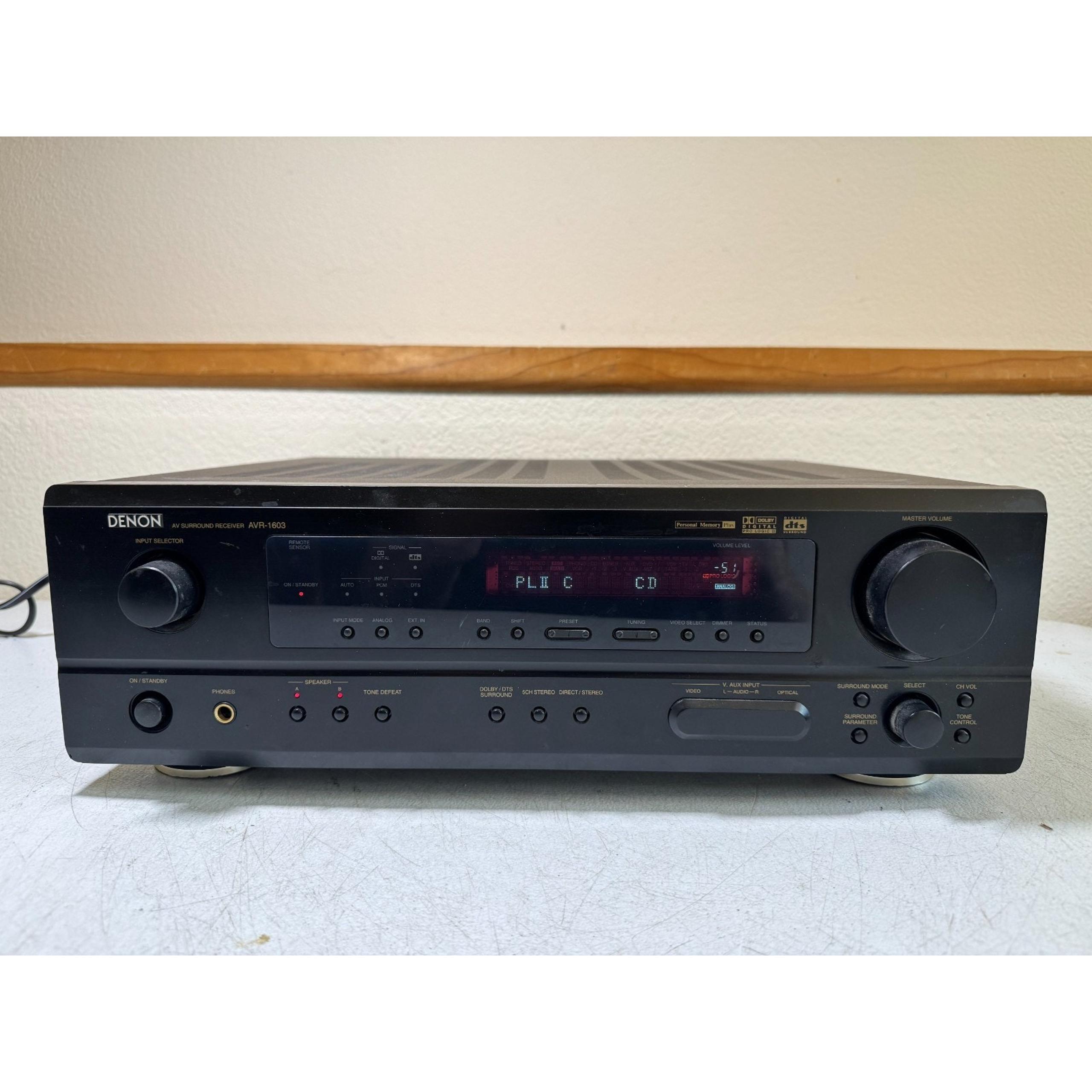 Denon AVR-1603 Receiver HiFi Stereo Vintage 5.1 Channel Home Theater Radio AVR