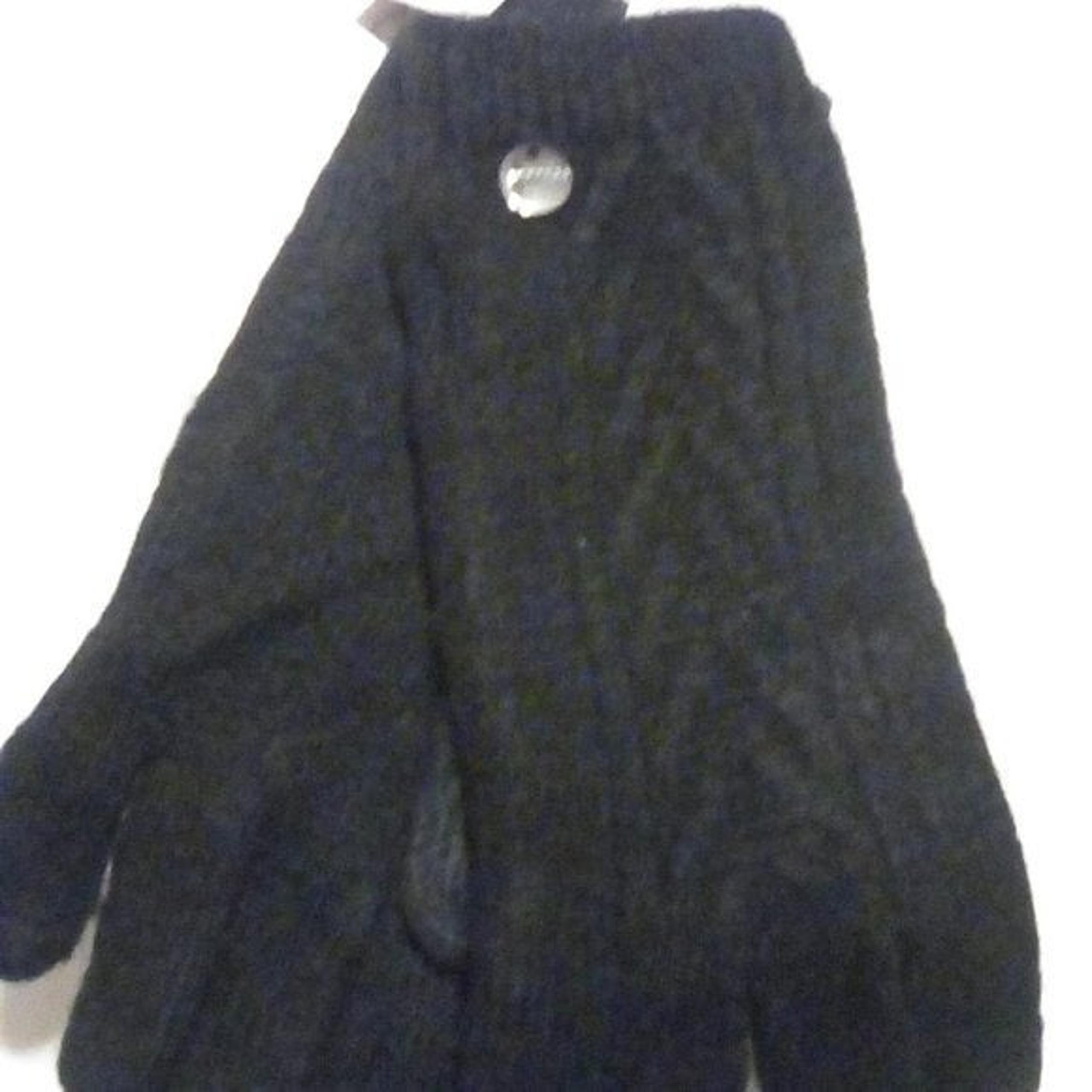 Express Tech Cable Knit Gloves Black