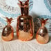 Copper Plated Stainless Steel Pineapple Cocktail Shaker & Matching Shot Glasses