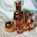 Copper Plated Stainless Steel Pineapple Cocktail Shaker & Matching Shot Glasses