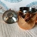 Copper Plated Stainless Steel Pineapple Cocktail Shaker & Matching Shot Glasses