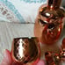 Copper Plated Stainless Steel Pineapple Cocktail Shaker & Matching Shot Glasses