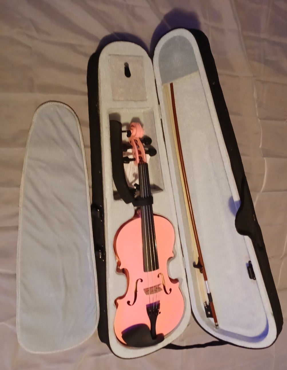 Full sized pink violin