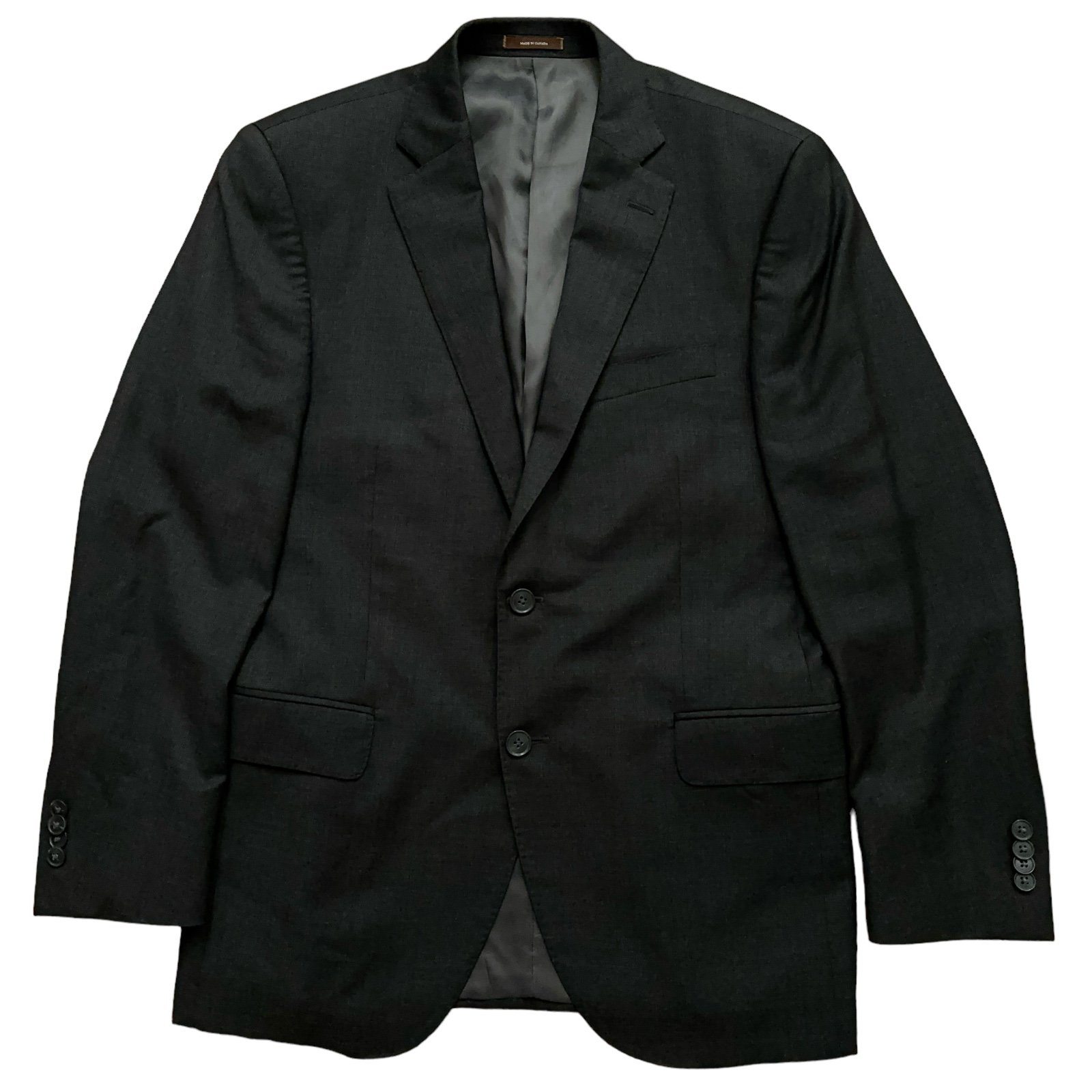 Peter Millar Blazer Jacket Mens 40R Sports Coat Wool Double Vented Charcoal Gray