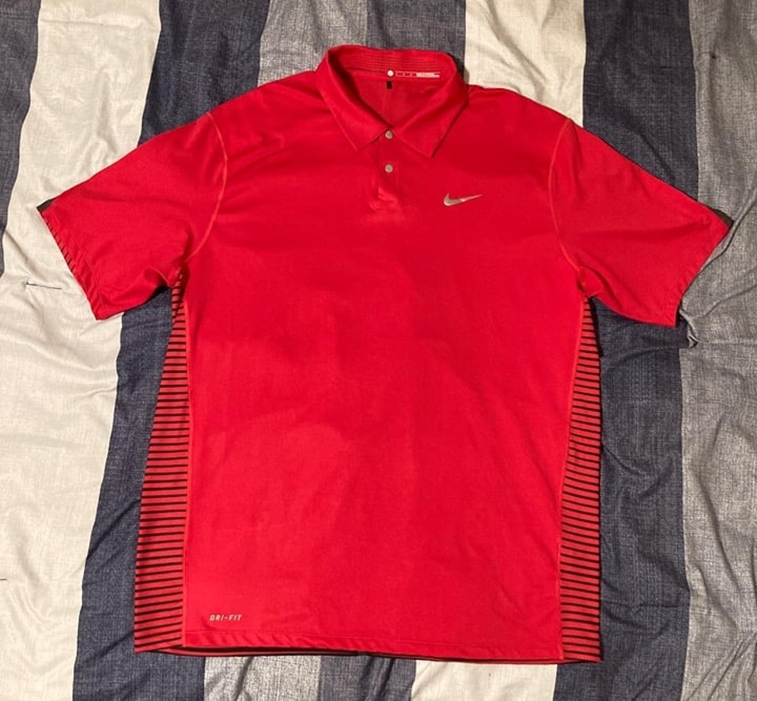 Tiger Woods Collection Mens Golf Polo Shirt Sz L Bright Color