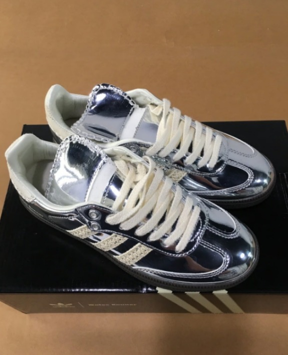 didas Samba Wales Bonner Silver EU38=Men's 5.5=Women's 6.5