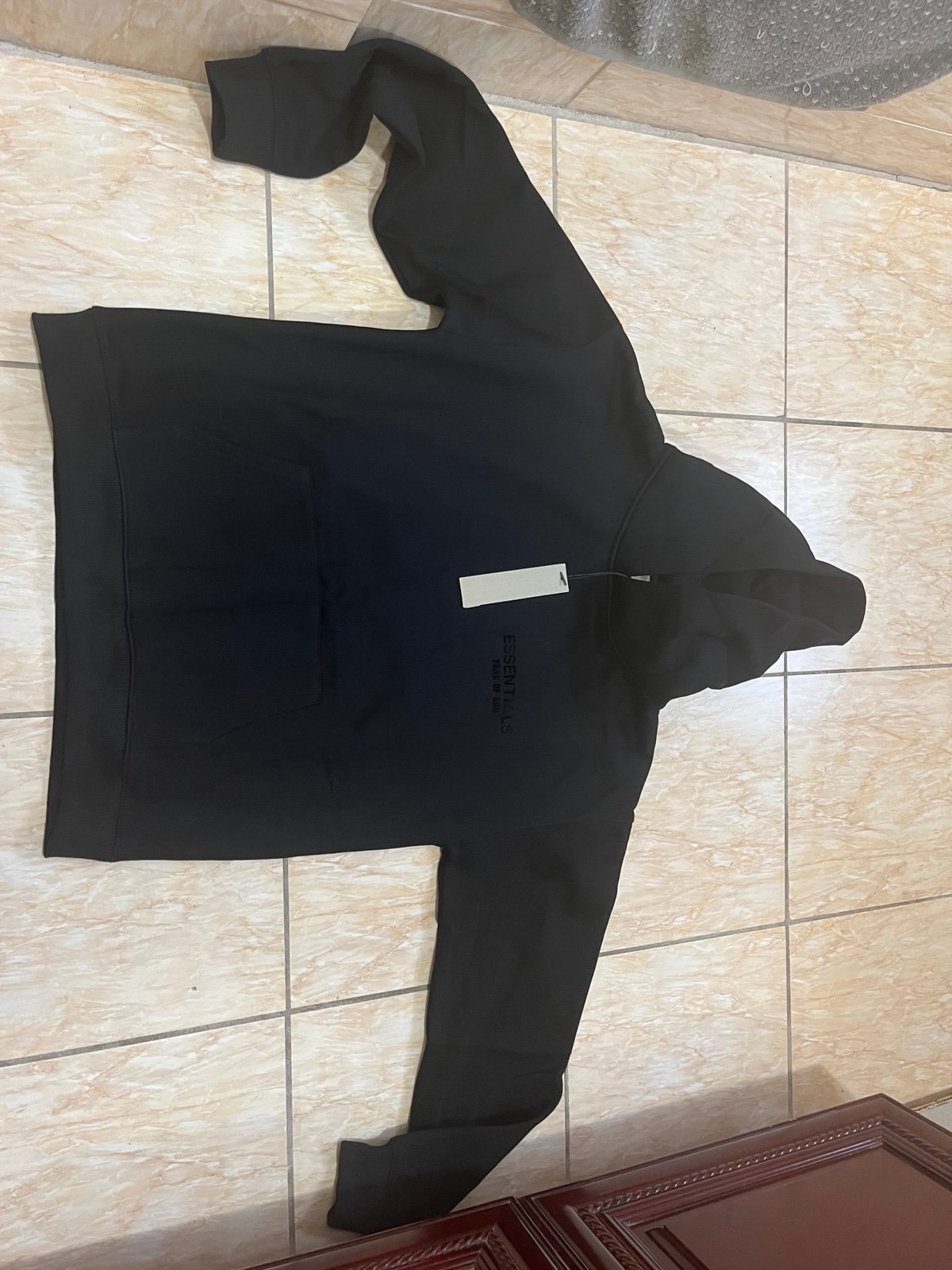 Black Essentials Hoodie