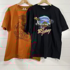 Harley Davidson Mens Lot of 2 100% Cotton Y2K Vintage Short Sleeve Tshirts sz XL
