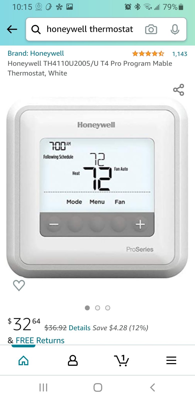 Termostat honey well