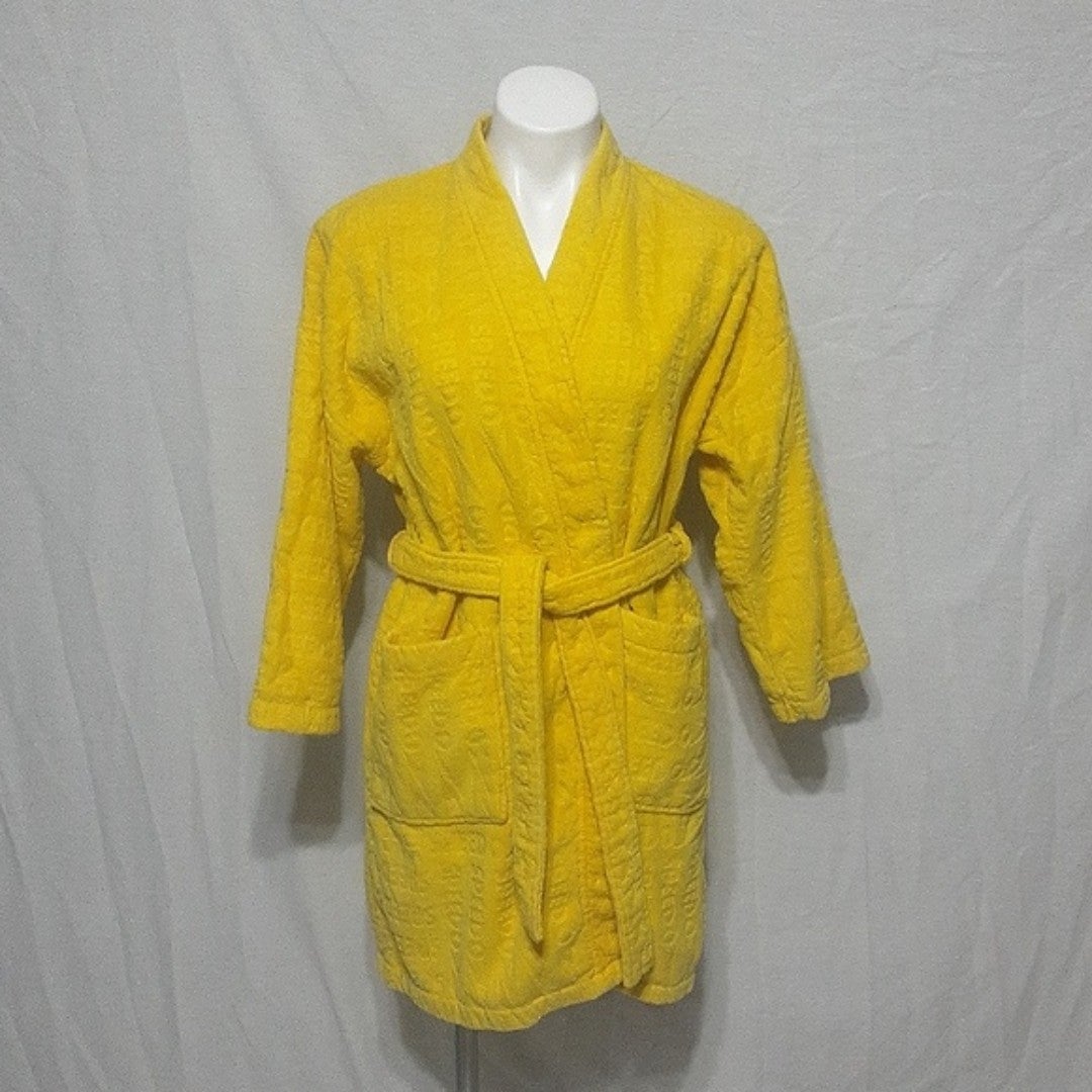 Speedo Monogram Golden Yellow Plush Robes One Size