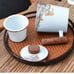 NWT coffee tea Tumbling Waves Tea Mug with Infuser and Lid 15 OZ