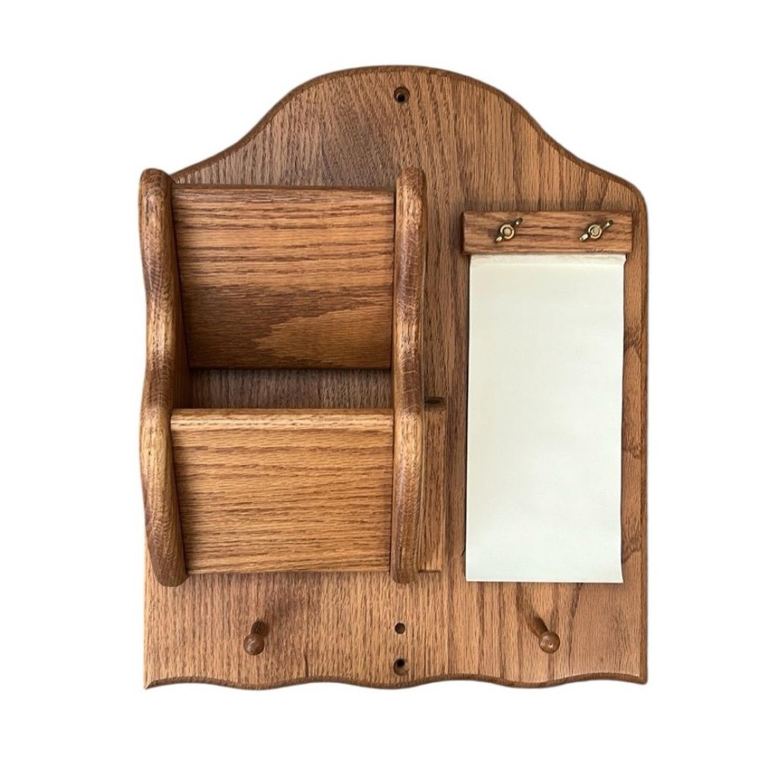 Vintage Rustic Mailbox Wall Hanging Letter Organizer Handmade Hook Holder