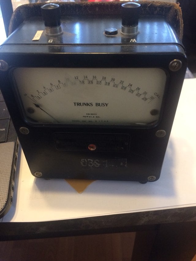 Vintage Telephone Meter