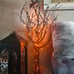Giant light up Halloween tree